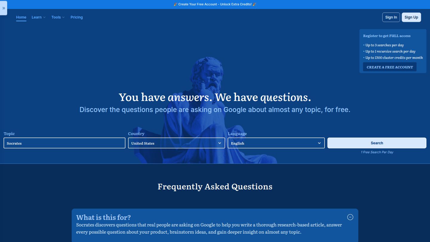 Answer Socrates Dashboard