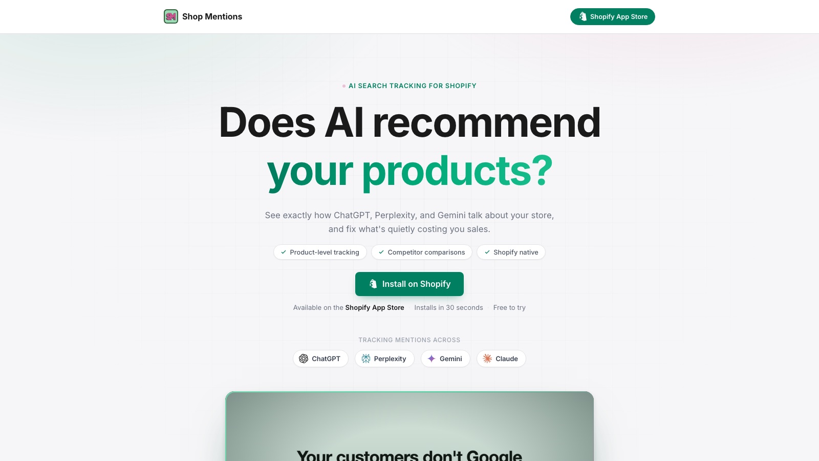 Shop Mentions